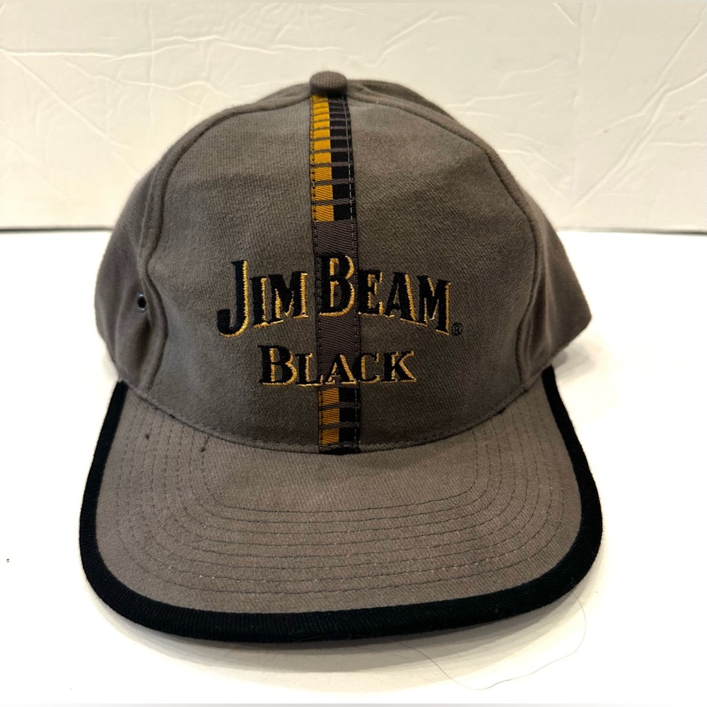 Jim Beam Black Gray Adjustable Hat One Size
